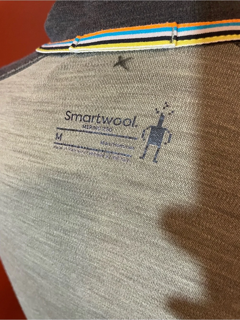 Smartwool Men’s 250 Merino Wool Quarter Zip Pullover Layer Two Tone Hiking Shirt